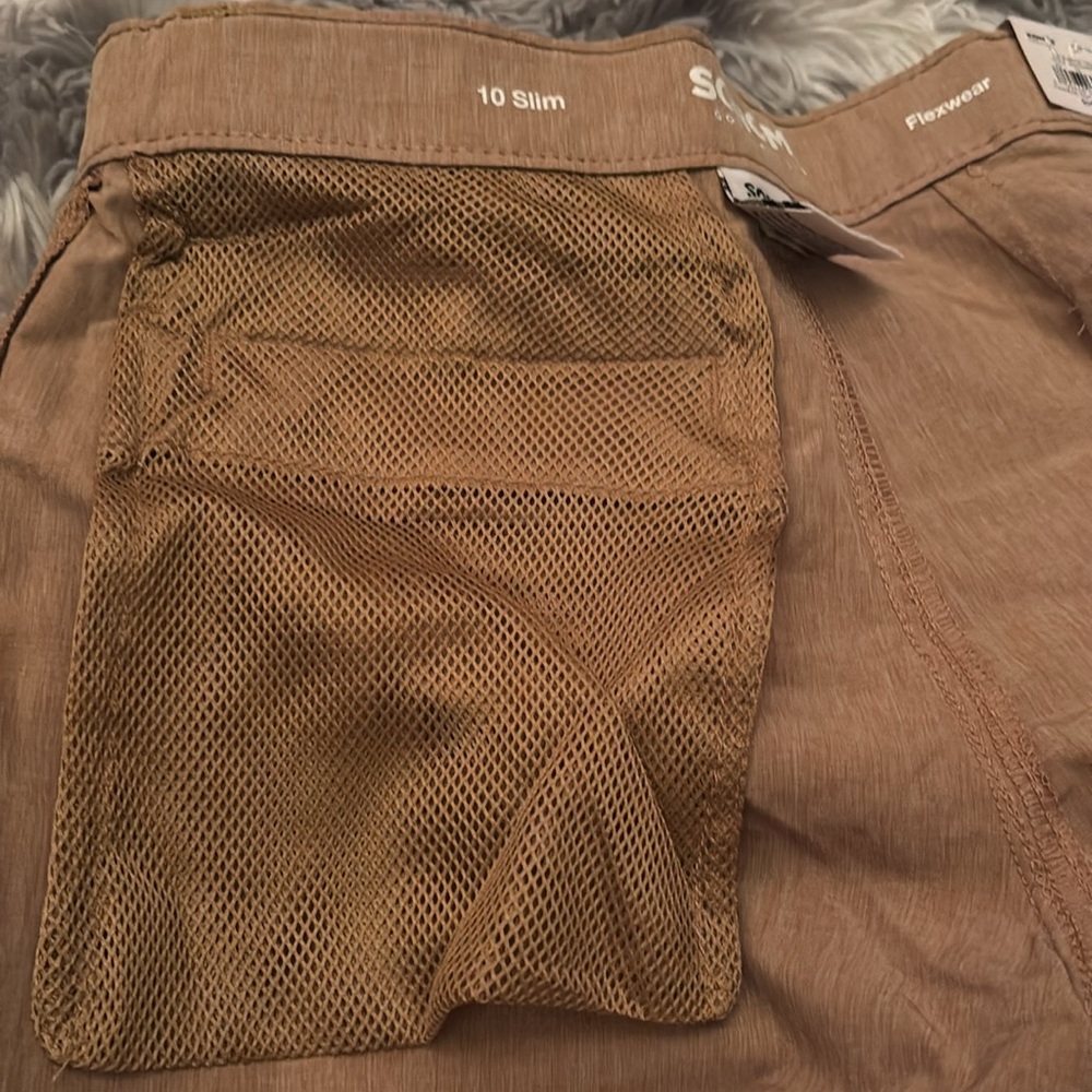 💕5/25💕NWT Boys Sz 10 slim Sonoma Flexwear Tech Cargo Short - Picture 6 of 7